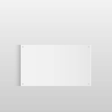 Illustration of a blank sign isolated on a light background.のイラスト素材