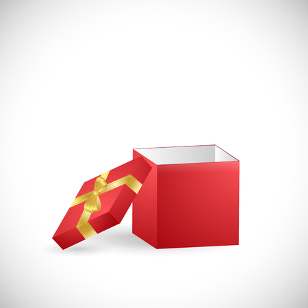 Illustration of a colorful gift box isolated on a white background.のイラスト素材