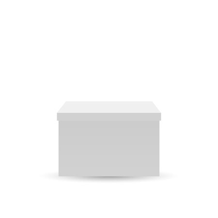 Illustration of a box isolated on a white background.のイラスト素材
