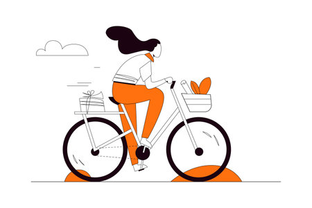 Go to school, Business Flat Style Illustrationのイラスト素材