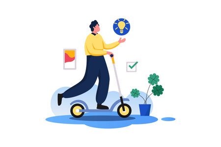 Idea Maker - Flat Vectorのイラスト素材