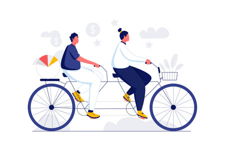 Business Companion - Flat Vectorのイラスト素材