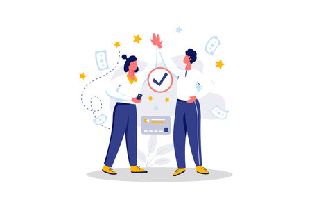Successful Transaction - Flat Vector