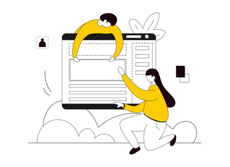 Website Design, Vector for graphic and web design.のイラスト素材