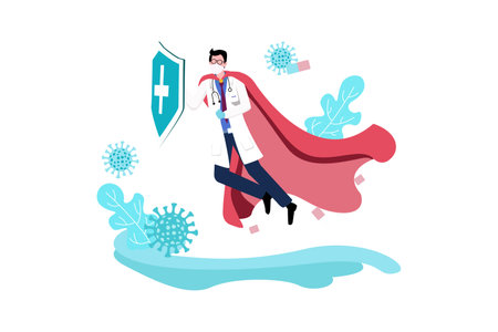 Virus Disinfection - Vector Illustratorのイラスト素材