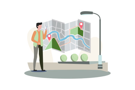 Car Booking Onboarding App Screensのイラスト素材
