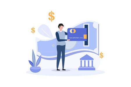 bank card vector illustrationのイラスト素材
