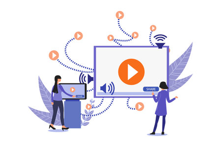 Viral Digital Marketing Landing Pageのイラスト素材