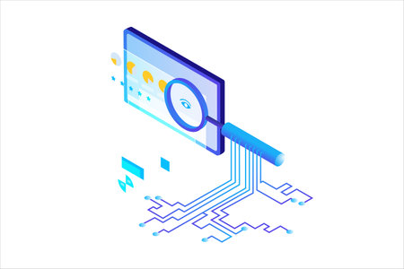 SEO Optimization Isometric Flat Vectorのイラスト素材