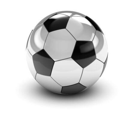 Soccer ball isolated on a white background. Part of a series.の写真素材