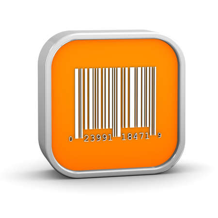 Bar code sign on a white background. Part of a series.の写真素材
