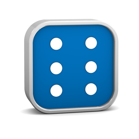 Braille sign on a white background. Part of a series.の写真素材