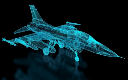 Jet Fighter Aircraft  Mesh. Part of a series.