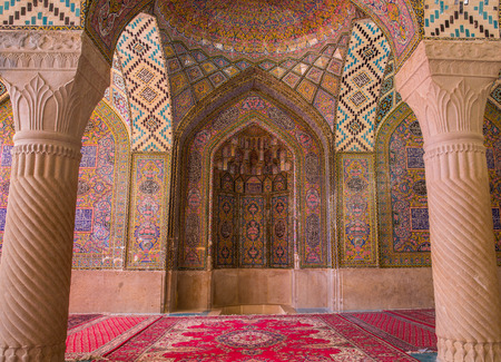 Nasir al-Mulk Mosque in Shiraz, Iranのeditorial素材