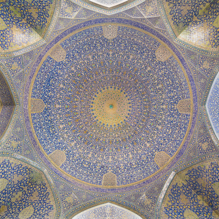 Imam Mosque (Masjed-e Imam) at Naghsh-e Jahan Square in Isfahan, Iran. Imam mosque is known as Shah Mosque. Its construction finished in 1629.のeditorial素材