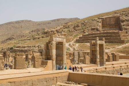 Persepolis, the ceremonial capital of the Achaemenid Empire, in Iranのeditorial素材