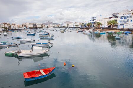 LANZAROTE, SPAIN - NOVEMBER 30, 2016: view of Charco de San Gines in Arrecife, Lanzarote, Canary Islands, Spainのeditorial素材