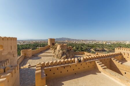 NAKHAL, OMAN - NOVEMBER 29, 2017: view of Nakhal Fort, in Nakhal, Omanのeditorial素材