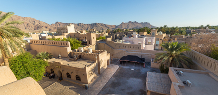 NIZWA, OMAN - NOVEMBER 27, 2017: View of Nizwa from the historic Fort, in Omanのeditorial素材