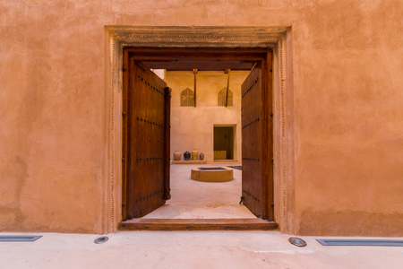 BAHLA, OMAN - NOVEMBER 28, 2017: view of Jabrin Castle, in Bahla, Omanのeditorial素材