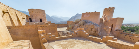 NAKHAL, OMAN - NOVEMBER 29, 2017: view of Nakhal Fort, in Nakhal, Omanのeditorial素材