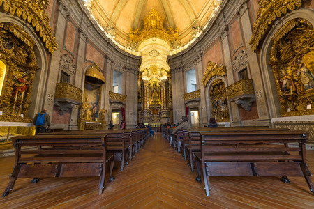 PORTO, PORTUGAL - FEBRUARY 27, 2017: Clerigos Church, in Porto, Portugalのeditorial素材