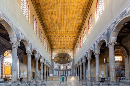 ROME, ITALY - AUGUST 11, 2019: The Basilica of Saint Sabina, a historic church on the Aventine Hill in Rome, Italyのeditorial素材