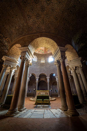 ROME, ITALY - AUGUST 10, 2019: the Mausoleum of Santa Costanza in Rome, Italyのeditorial素材