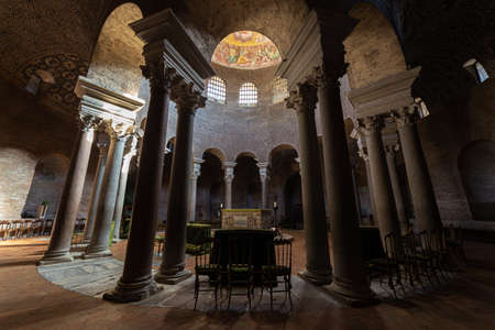 ROME, ITALY - AUGUST 10, 2019: the Mausoleum of Santa Costanza in Rome, Italyのeditorial素材