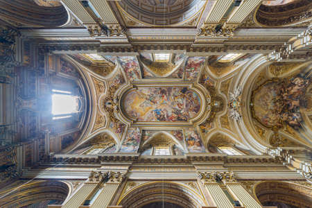 Rome, Italy - april 23, 2016: Church of the Twelve Holy Apostles, Rome, Italyのeditorial素材