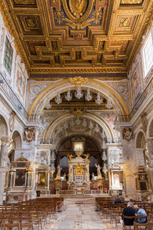 Rome, Italy - April 23, 2016: The Basilica of St. Mary of the Altar of Heaven, in Rome, Italyのeditorial素材