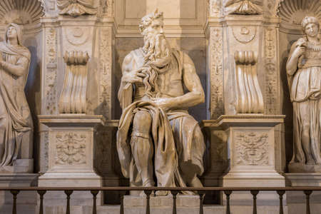 Rome, Italy - April 25, 2016: Saint Peter in Chains, a Roman Catholic church in Rome, Italy, best known for being the home of Michelangelo's statue of Mosesのeditorial素材