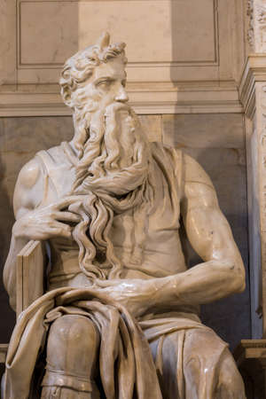 Rome, Italy - April 25, 2016: Saint Peter in Chains, a Roman Catholic church in Rome, Italy, best known for being the home of Michelangelo's statue of Mosesのeditorial素材