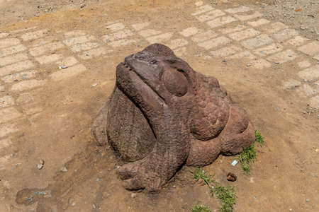 La Paz, Bolivia - september 30, 2018: Magic symbols near the fortune teller's barracks in the El Alto neighborhood of La Paz, Boliviaのeditorial素材