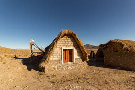 Uyuni, Bolivia - october 02, 2018: Jukil Community Lodge, a salt hotel in Santiago de Agencha, a small village in the Salar de Uyuni, in Boliviaのeditorial素材