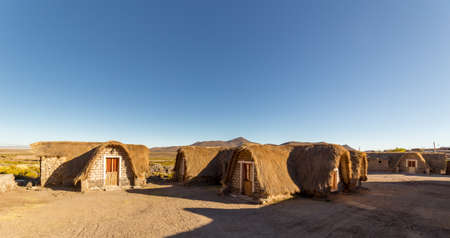 Uyuni, Bolivia - october 02, 2018: Jukil Community Lodge, a salt hotel in Santiago de Agencha, a small village in the Salar de Uyuni, in Boliviaのeditorial素材