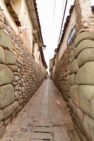 View of the historical center of Cusco, in Peruの写真素材