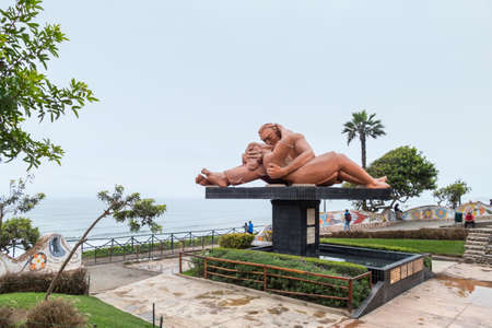 Lima, Peru - October 11, 2018: Miraflores Town landscapes in Lima, Peruのeditorial素材