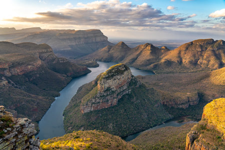 The Blyde River Canyon, a 26 km long Canyon in Mpumalanga, South Africa.の写真素材