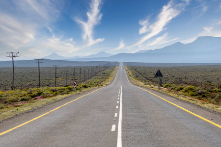 Scenic route from Cape Town to Kgalagadi Transfrontier Park, in Northern Cape, South Africa