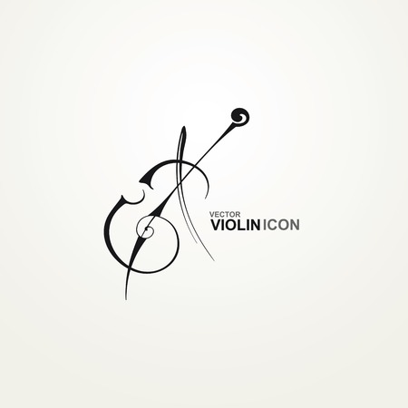 Stylized icon Violinのイラスト素材