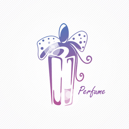 Perfume bottle with tapeのイラスト素材