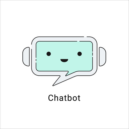 Chat Bot logo vector illustration. Online support service or chatbot concept. Virtual smart assistant. mobile help iconのイラスト素材