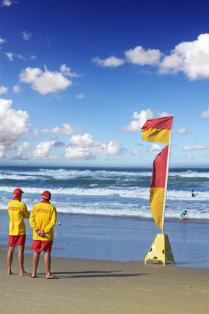 Safeguard on the beachのeditorial素材