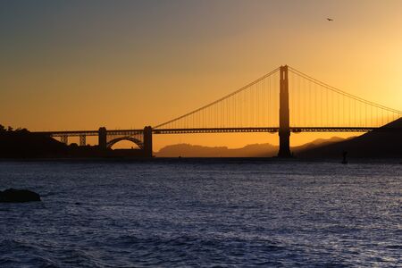Golden Gate Bridge, San Francisco, California, USAの写真素材