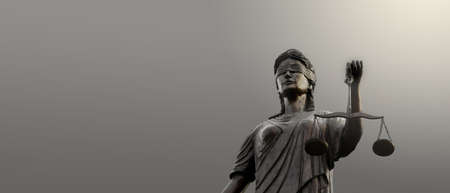 Statue of Lady Justice, Scales of Justice, Legal law conceptの写真素材