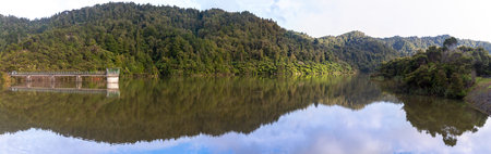 Hunua Ranges Regional Park panorama, Auckland, New Zealandの写真素材