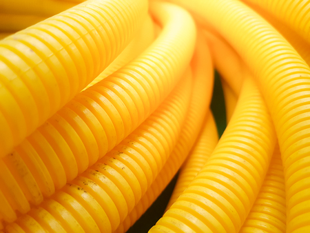 Background texture of Plastic  hose for wire.の写真素材