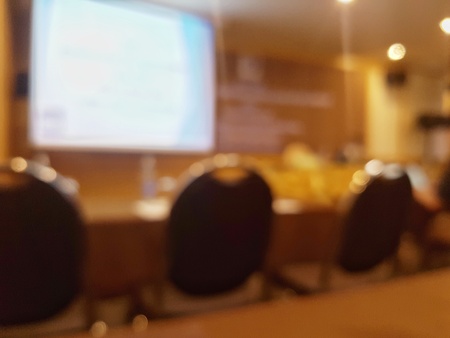 Burred of conference and Seminar Room learning and teaching.の写真素材