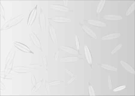 White and gray leaves on white background vector design for background.のイラスト素材
